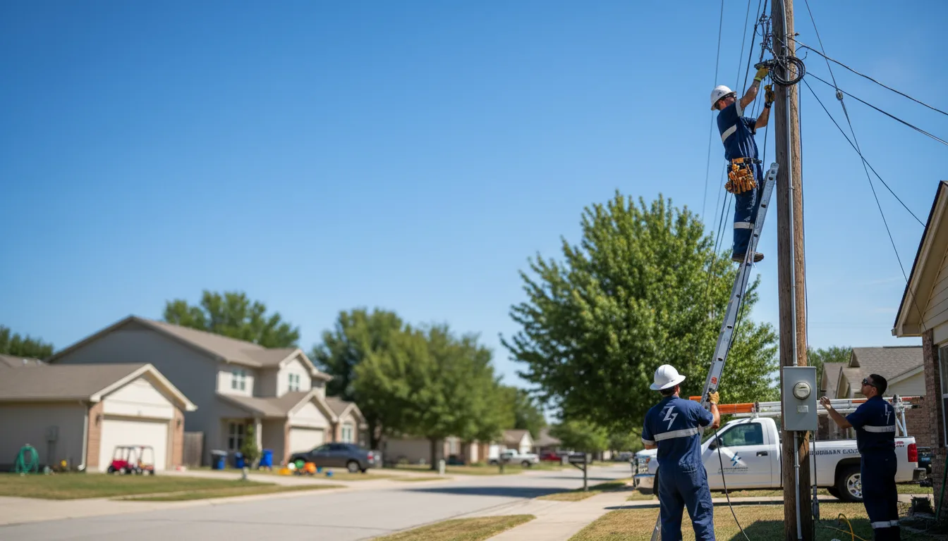 Residential electrician providing installation services in Roseville, IL